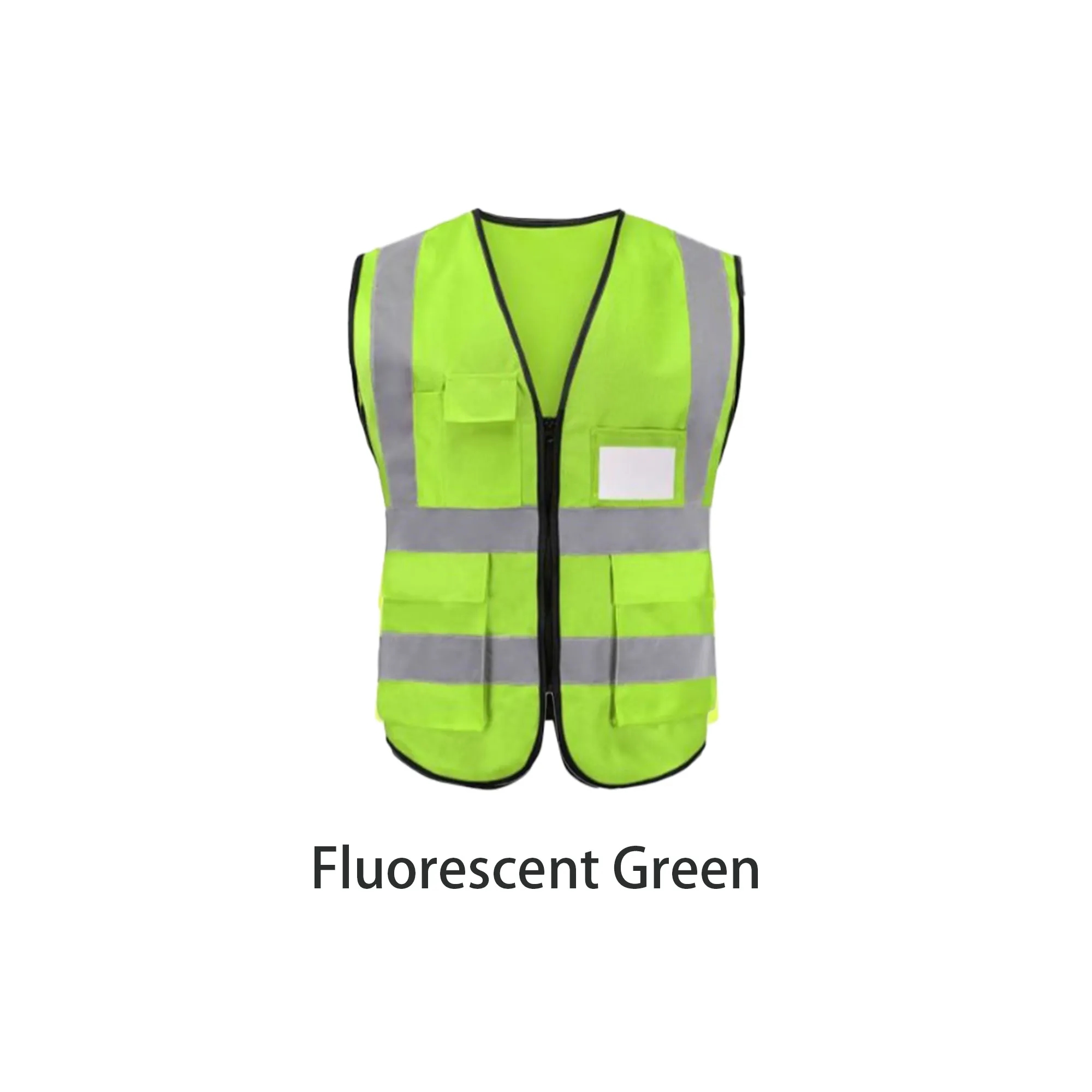 Multi-Pocket Safety Vest with Reflective Stripes 3