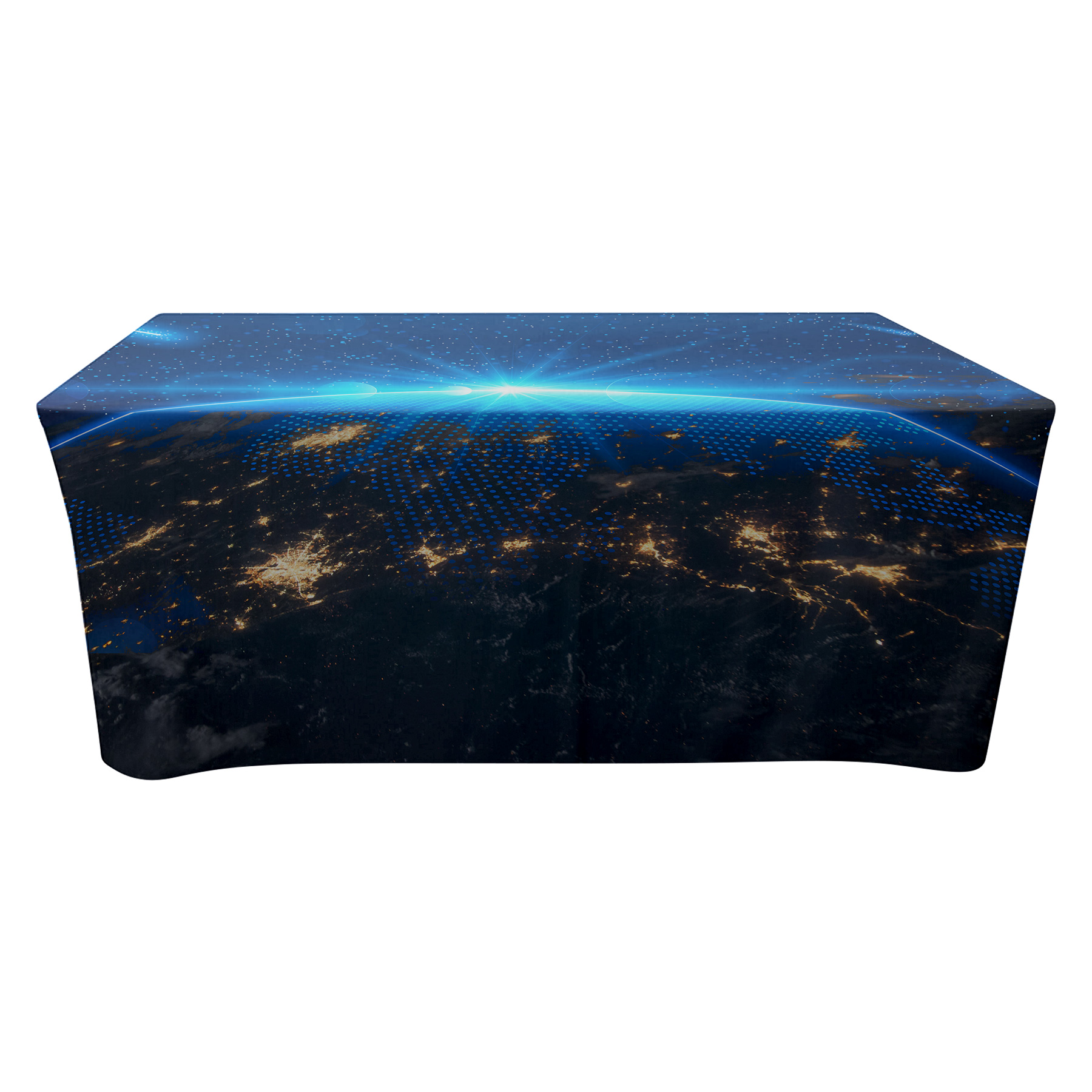 Custom 6ft Full Color Stretch Tablecloth 10