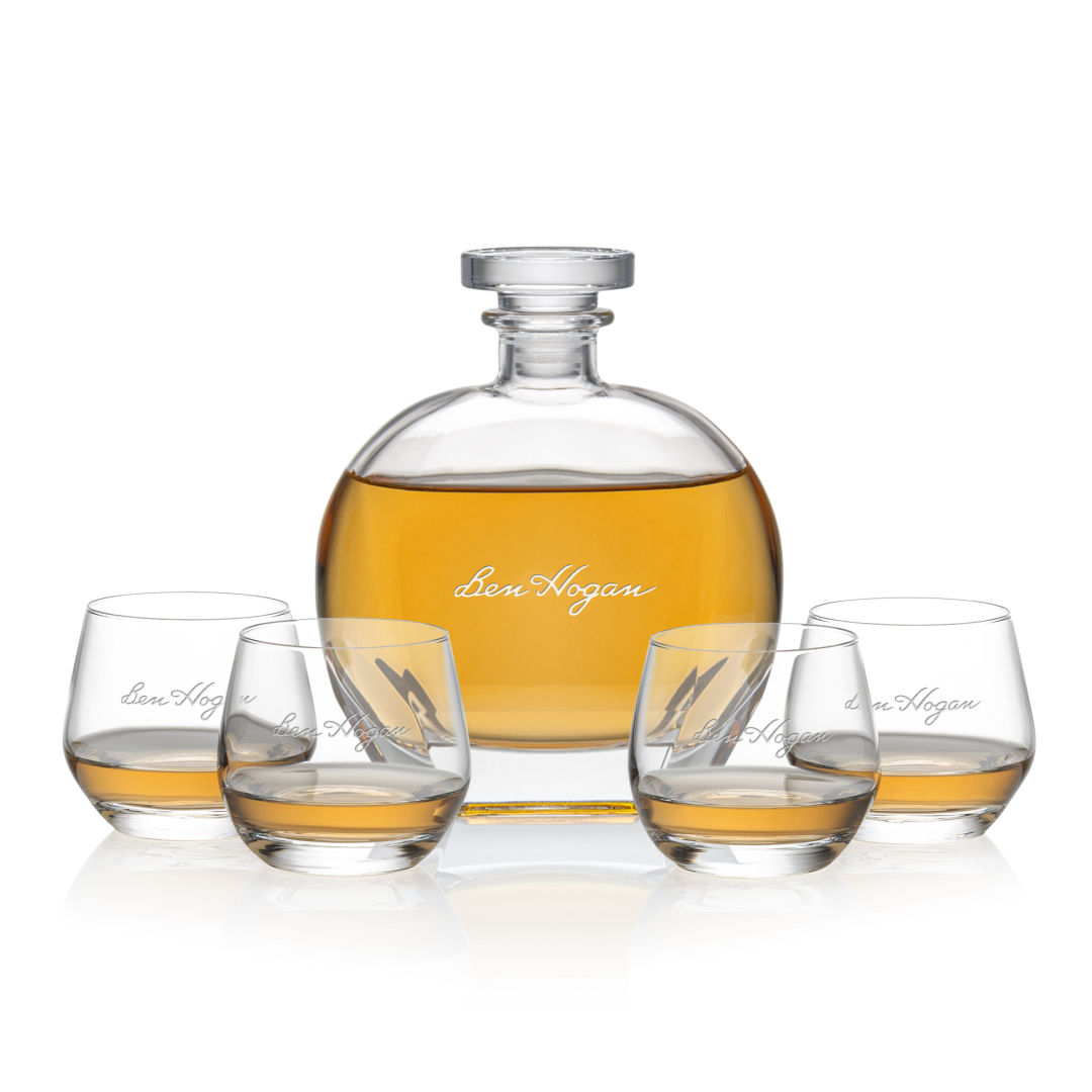 Bexley Decanter Set, custom glassware with logo imprint 5