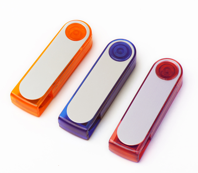 Translucent Swivel USB Flash Drive 3