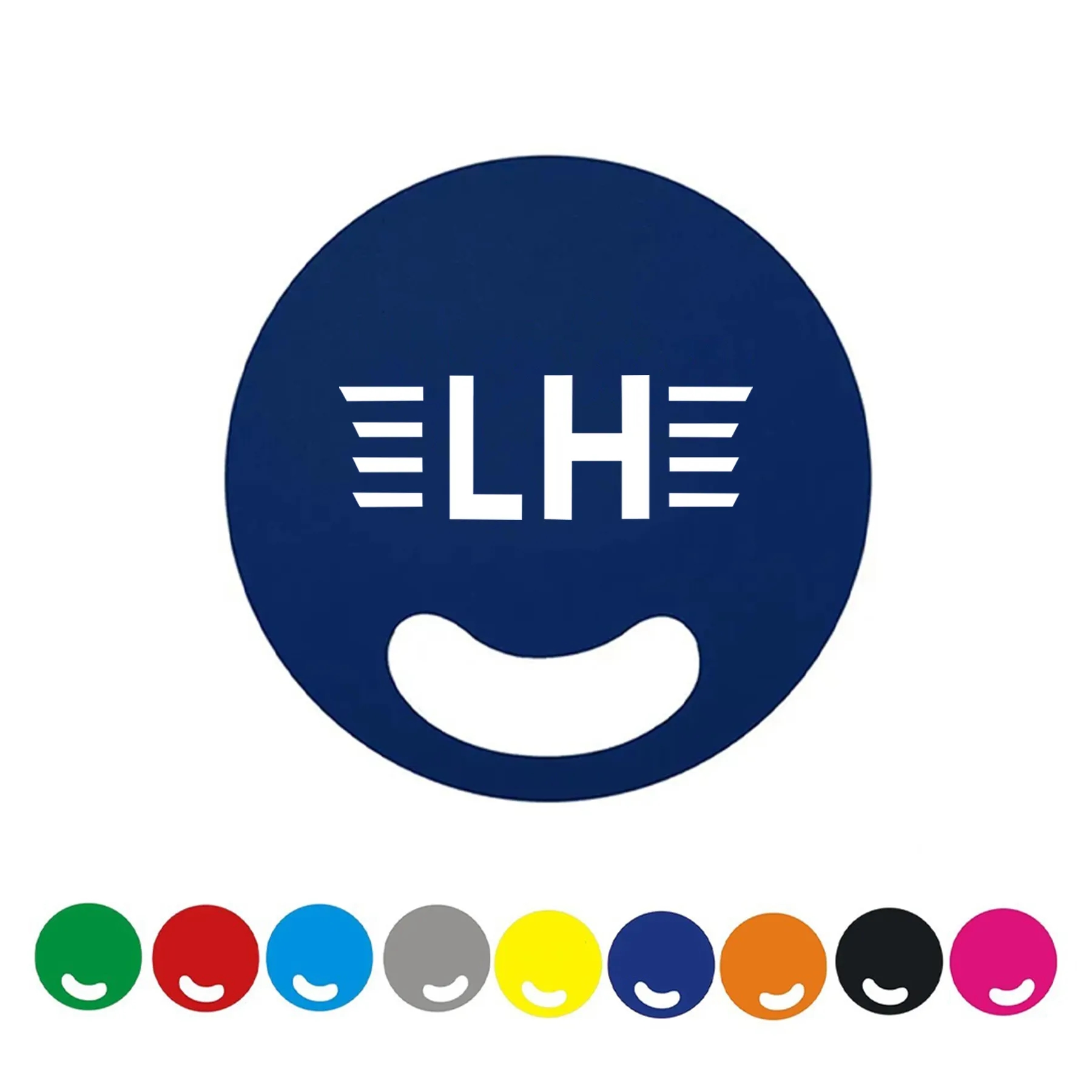 Round Plastic Hand Fan With Finger Hole 6
