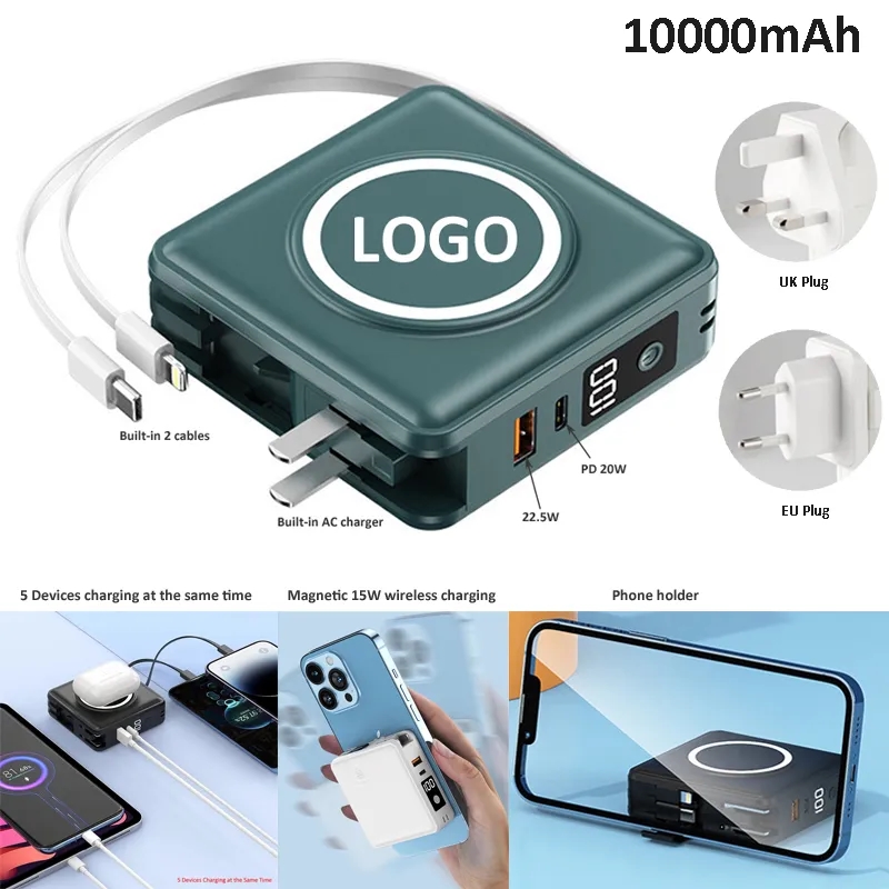 Mini Size Portable Multifunctional Fast Charging Power Bank 6