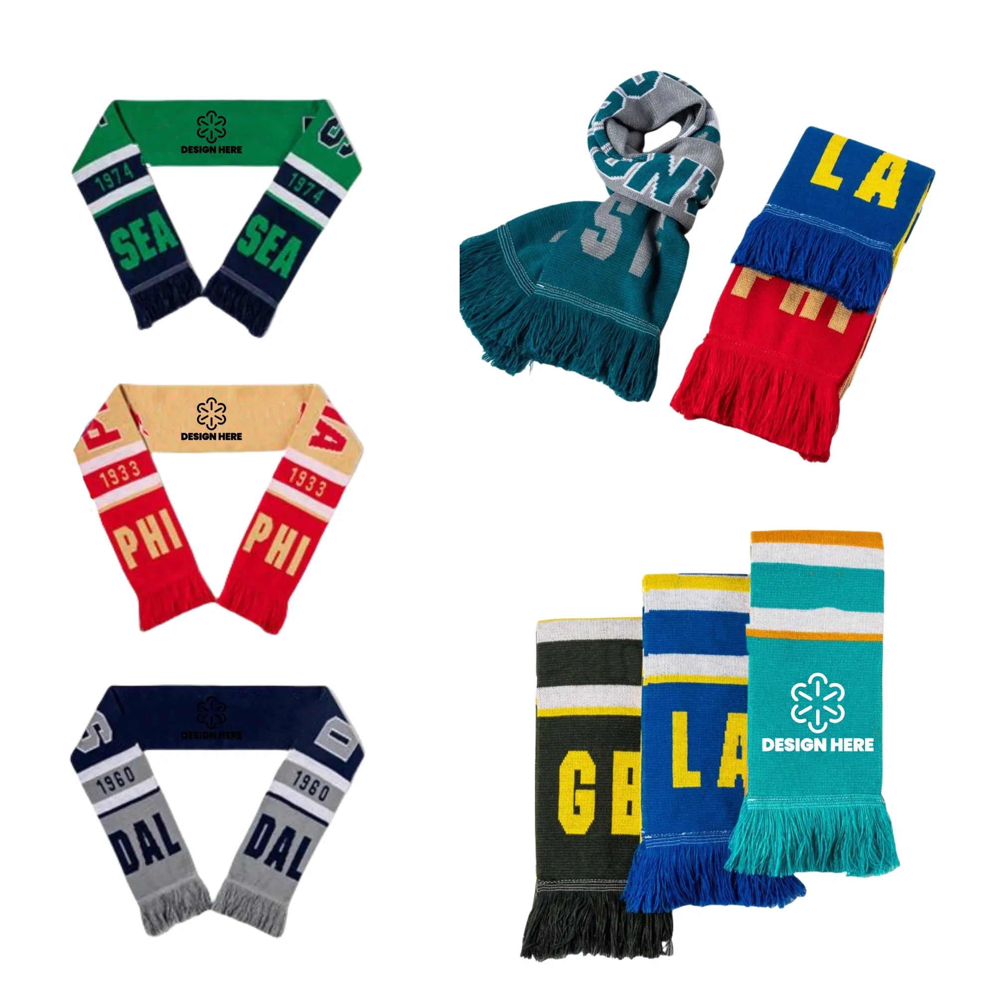 Kintted Scarf Jacquard Stadium 3