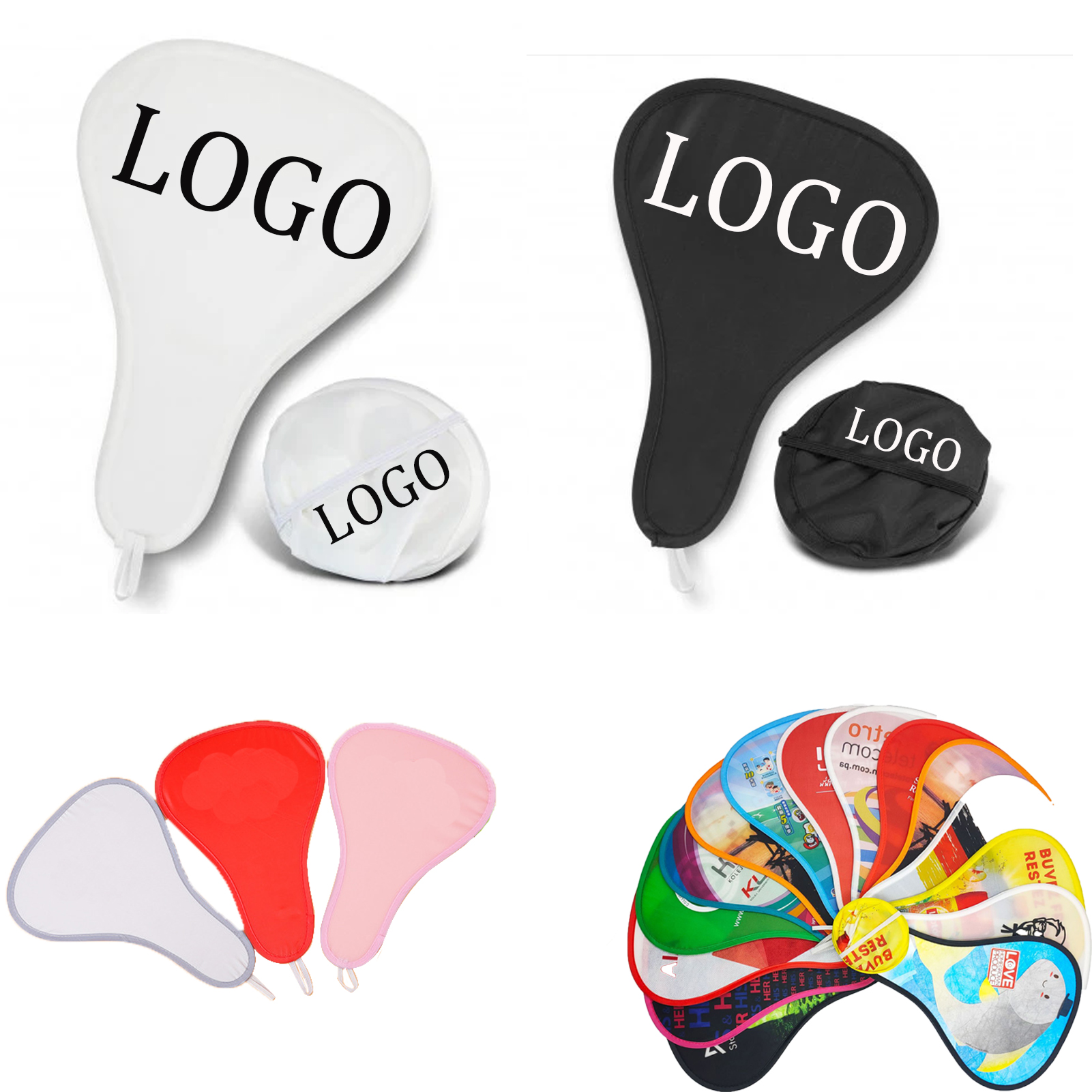 T Shape Foldaway Flying Disc/Fan With Pouch 2