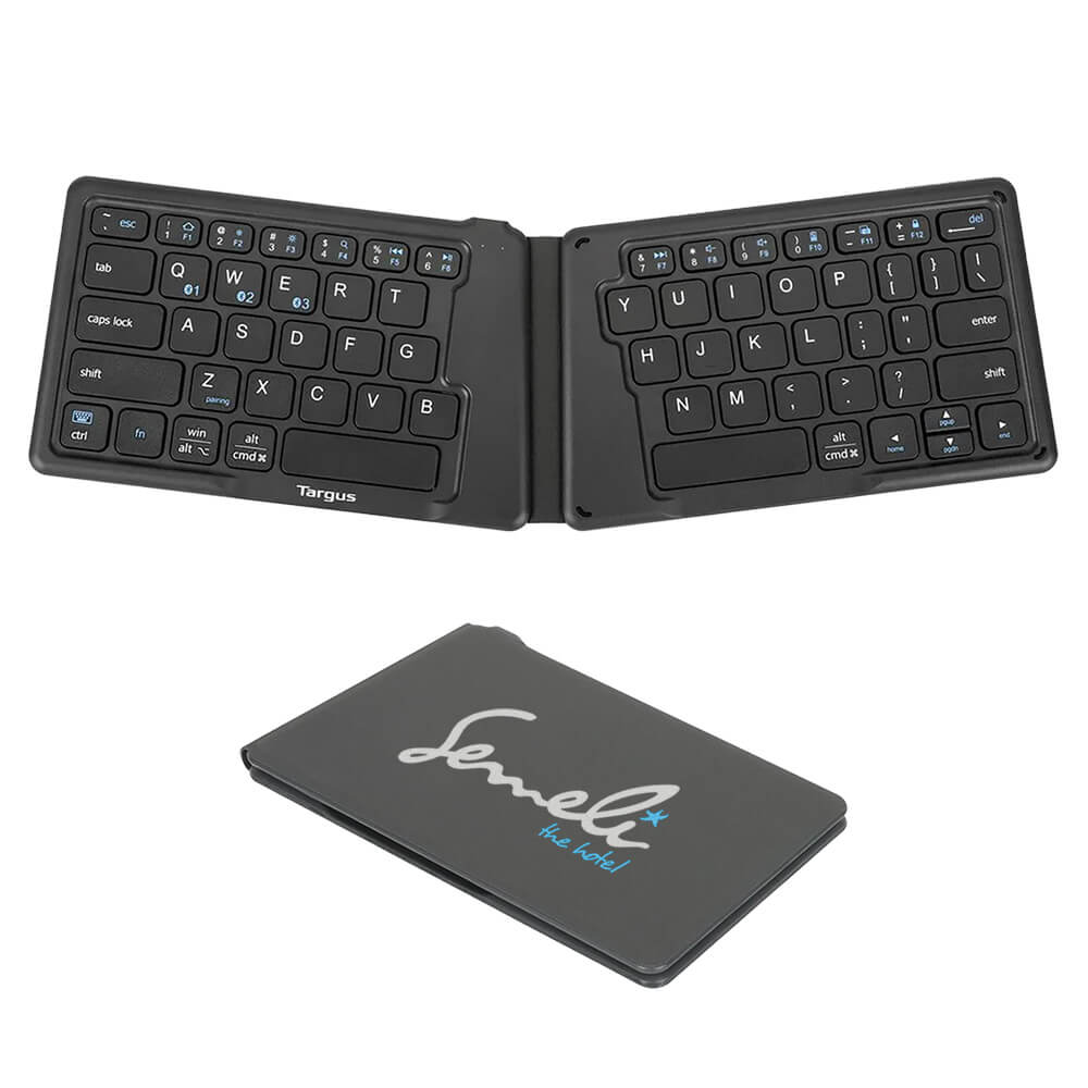 Ergonomic Foldable Bluetooth Antimicrobial Keyboard
