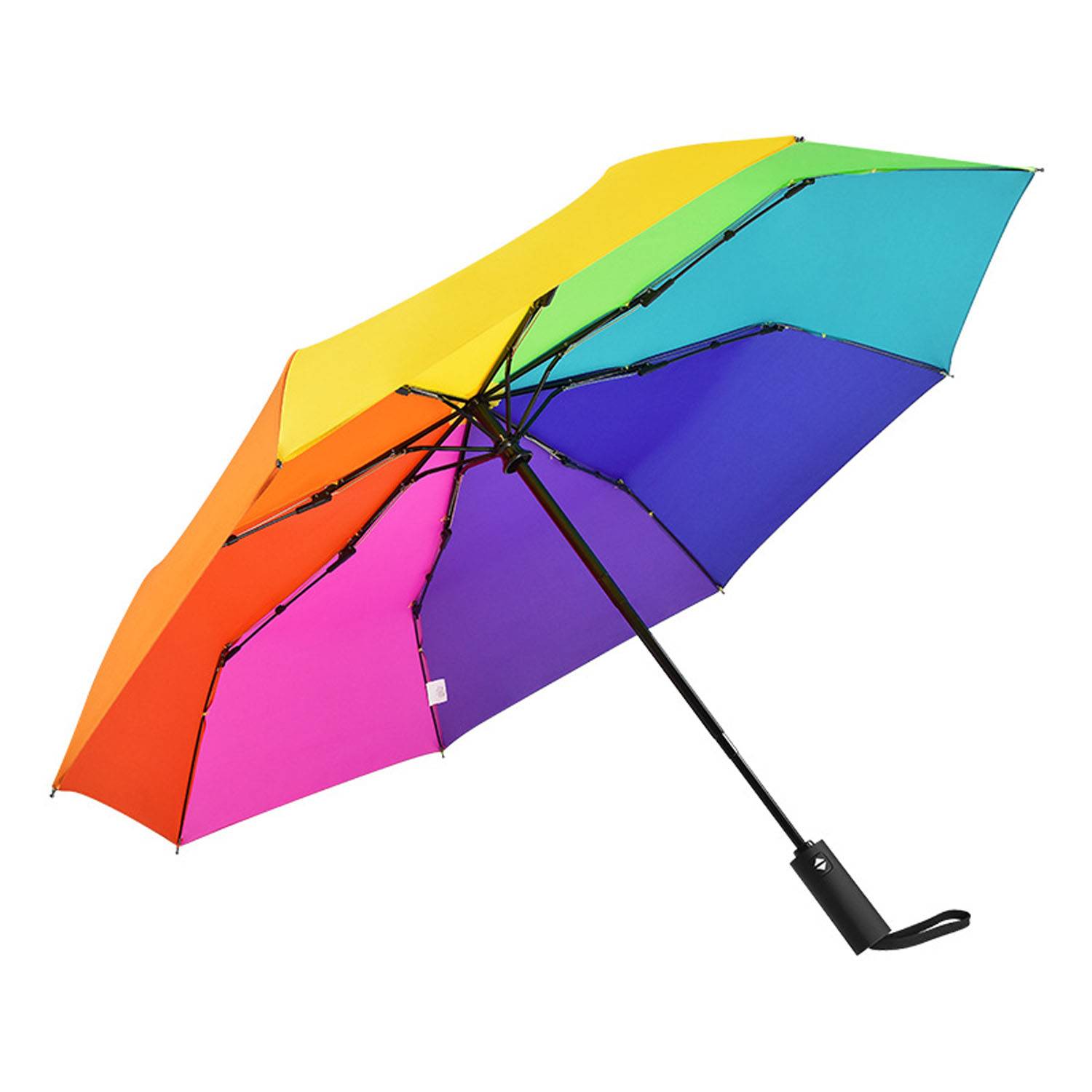 Automatic Windproof Folding Rainbow Umbrella 4