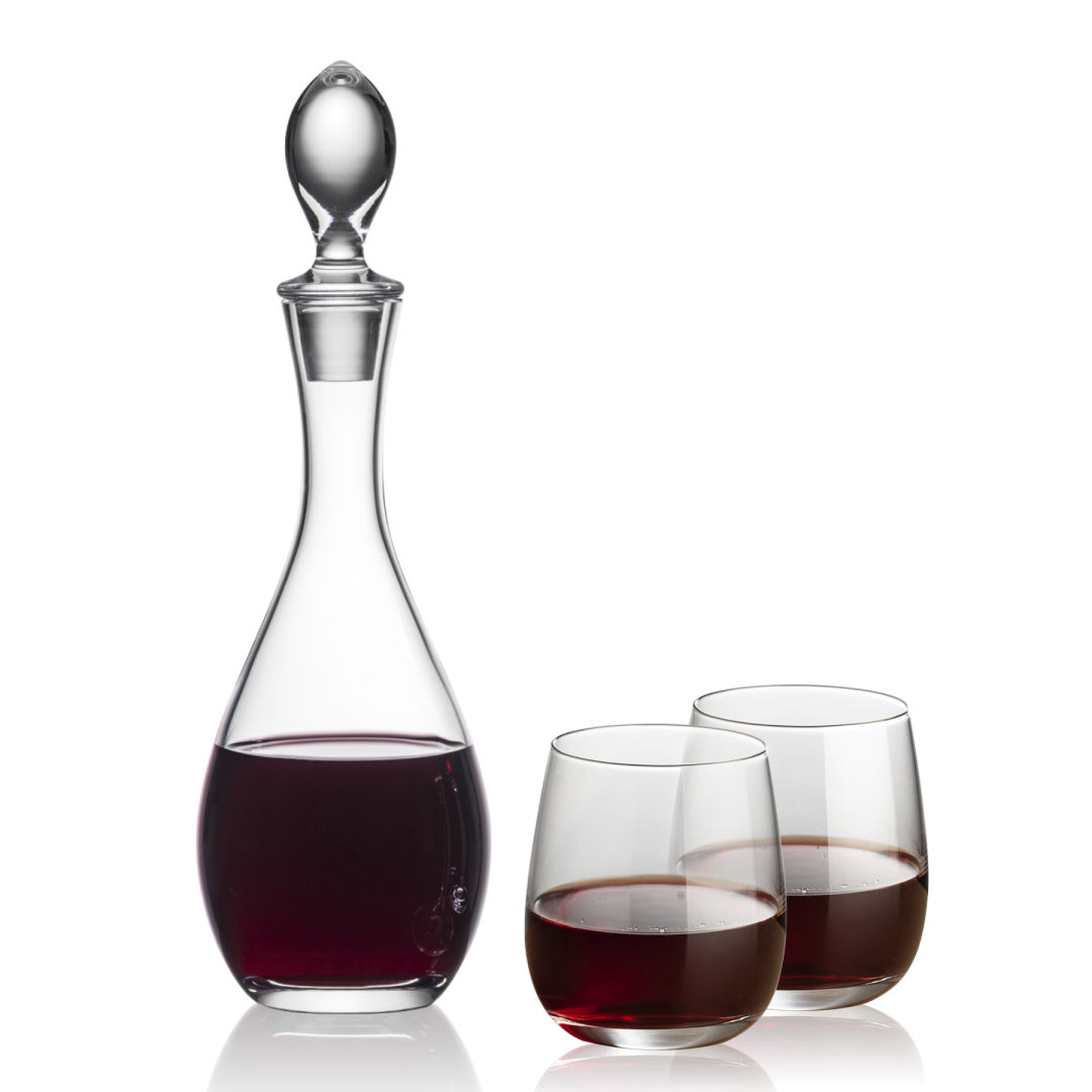 Malvern Decanter & Crestview Stemless Wine 5