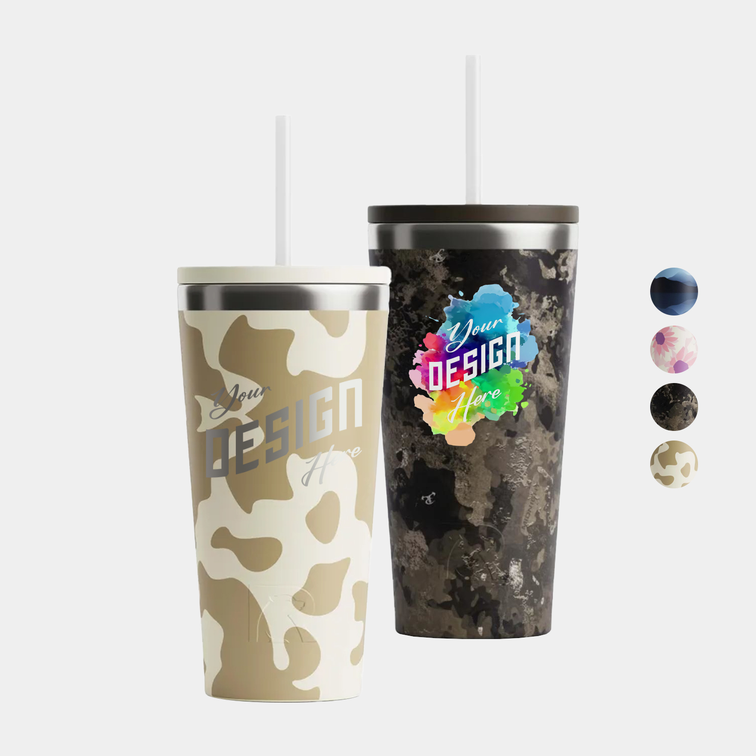 Spring Flavored 20 Oz RTIC® Tumbler with Ceramic lining and Straw 5