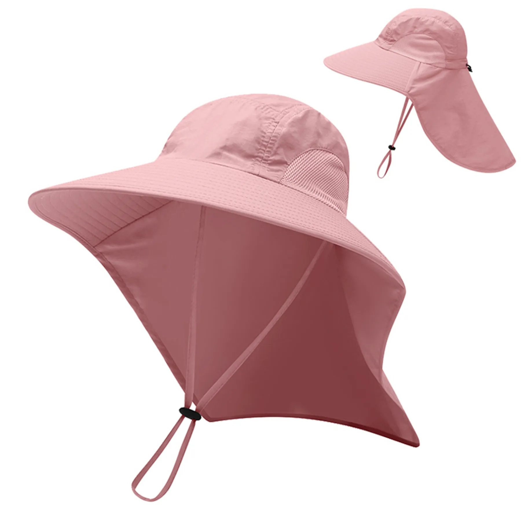 Uv Protection Bucket Hat With Neck Flap 4
