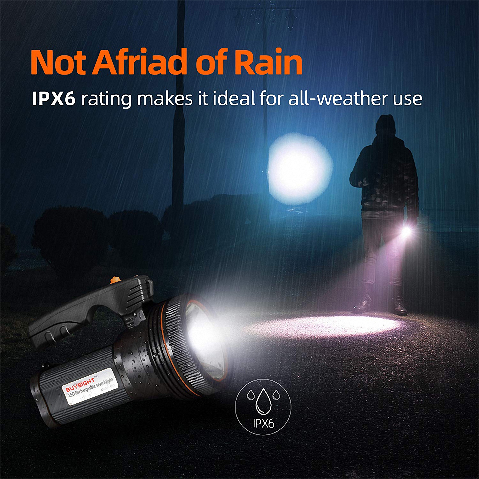 Rechargeable Handheld Tactical Flashlight 2