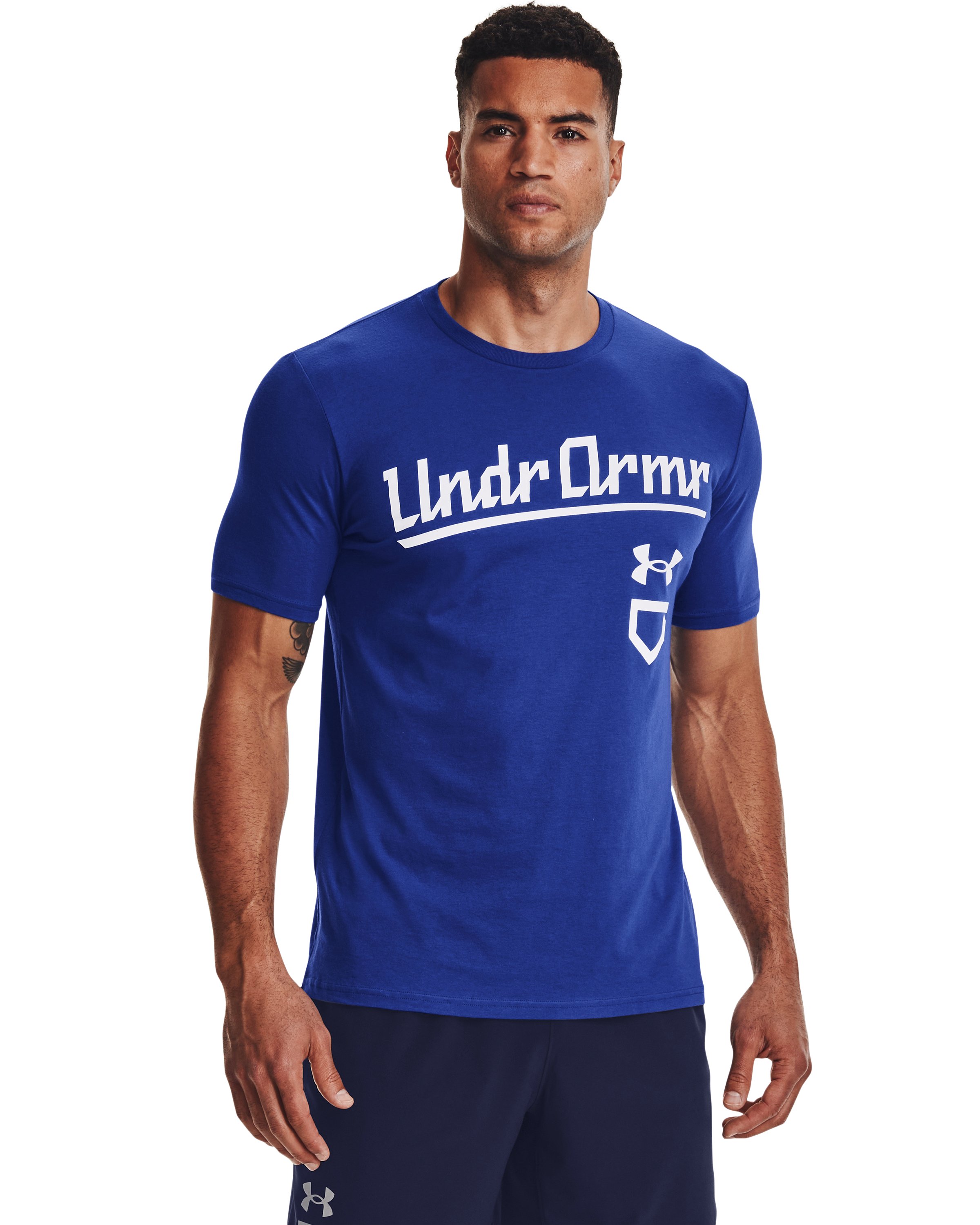 UA Baseball Script Men's Short Sleeve 3