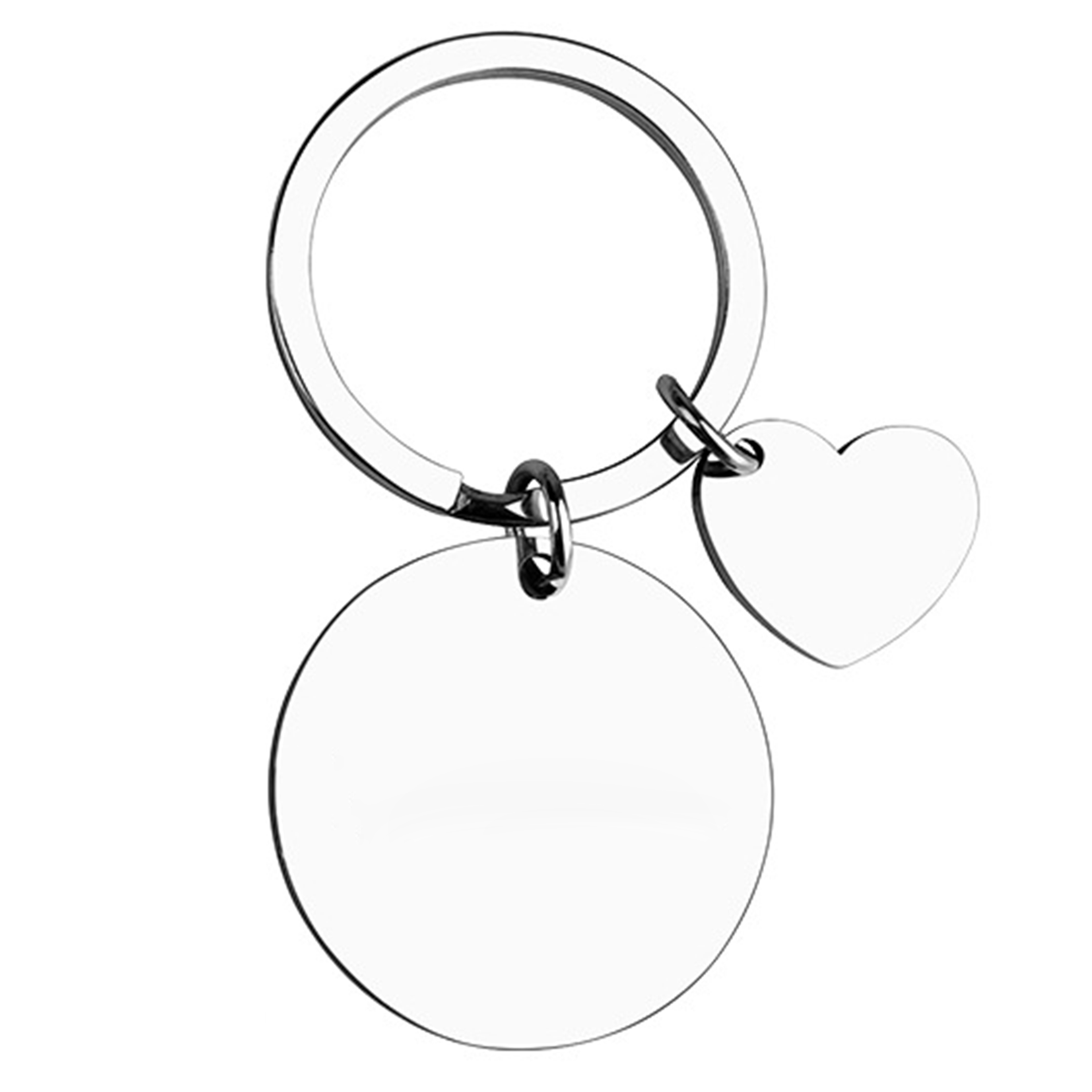 Stainless Steel Double-Sided Keychain 15