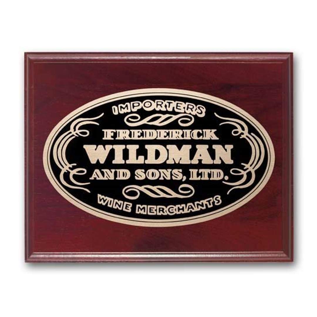 Etch/Oxidized Plaq - Mahogany 6