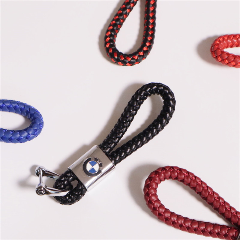 Braided Leatherette Auto Logo Key Chain 5