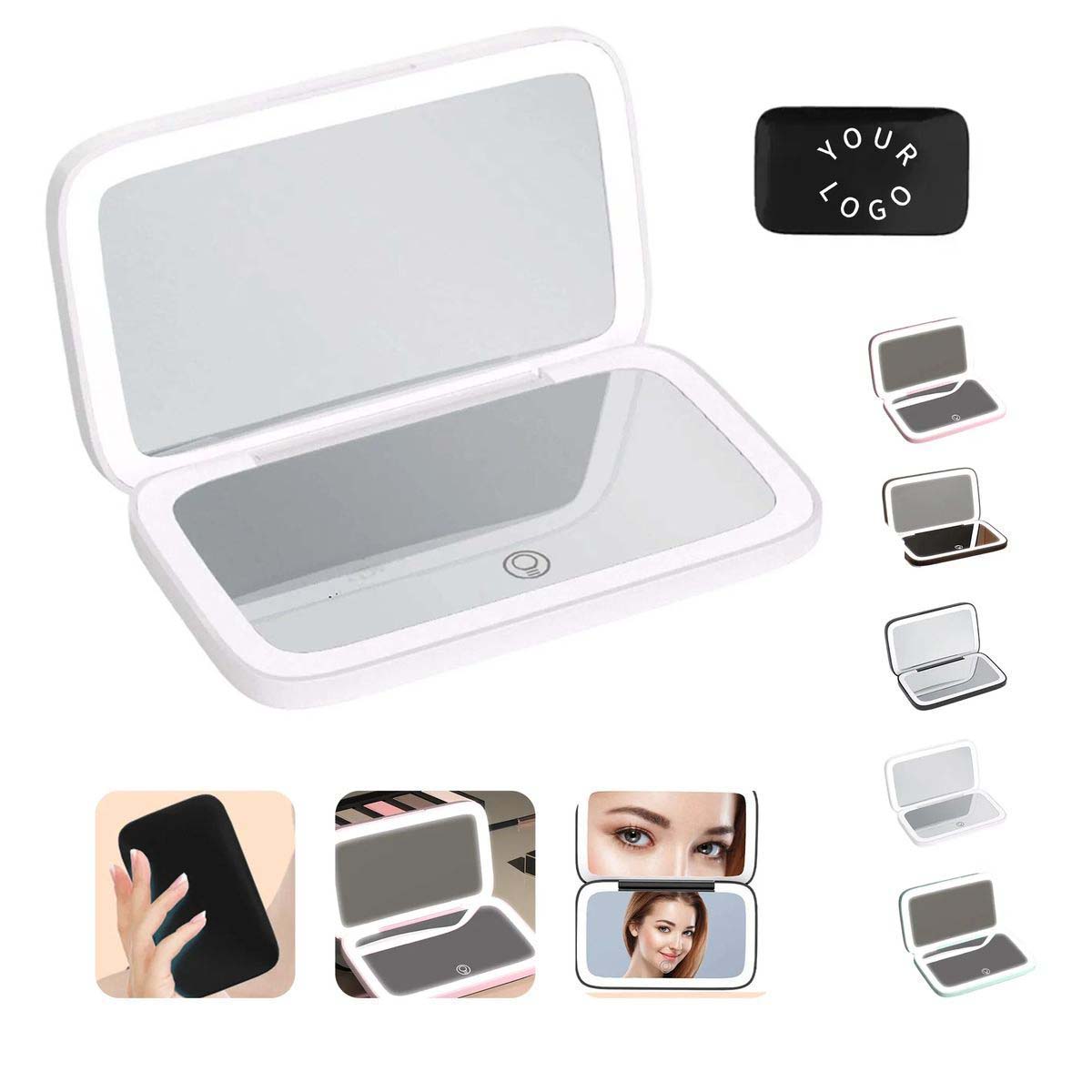 Double Sided Mirror with Three Light Settings 8