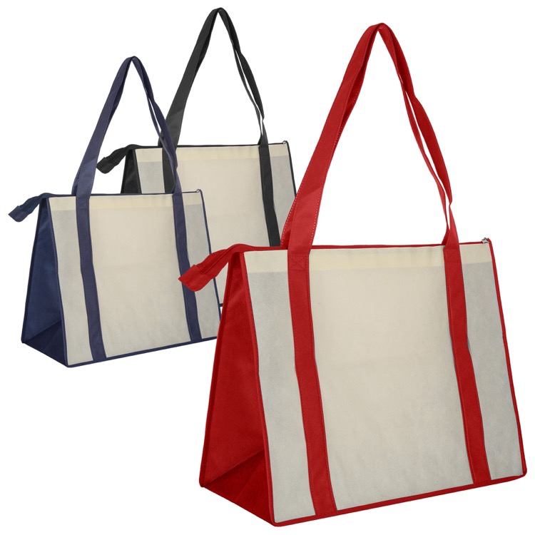 Non Woven Large Zipped Shopping Bag 5