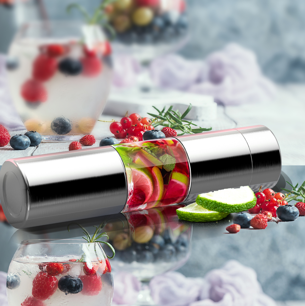 Asobu 16 Oz. Flavour U See Fruit Infuser Bottle 7