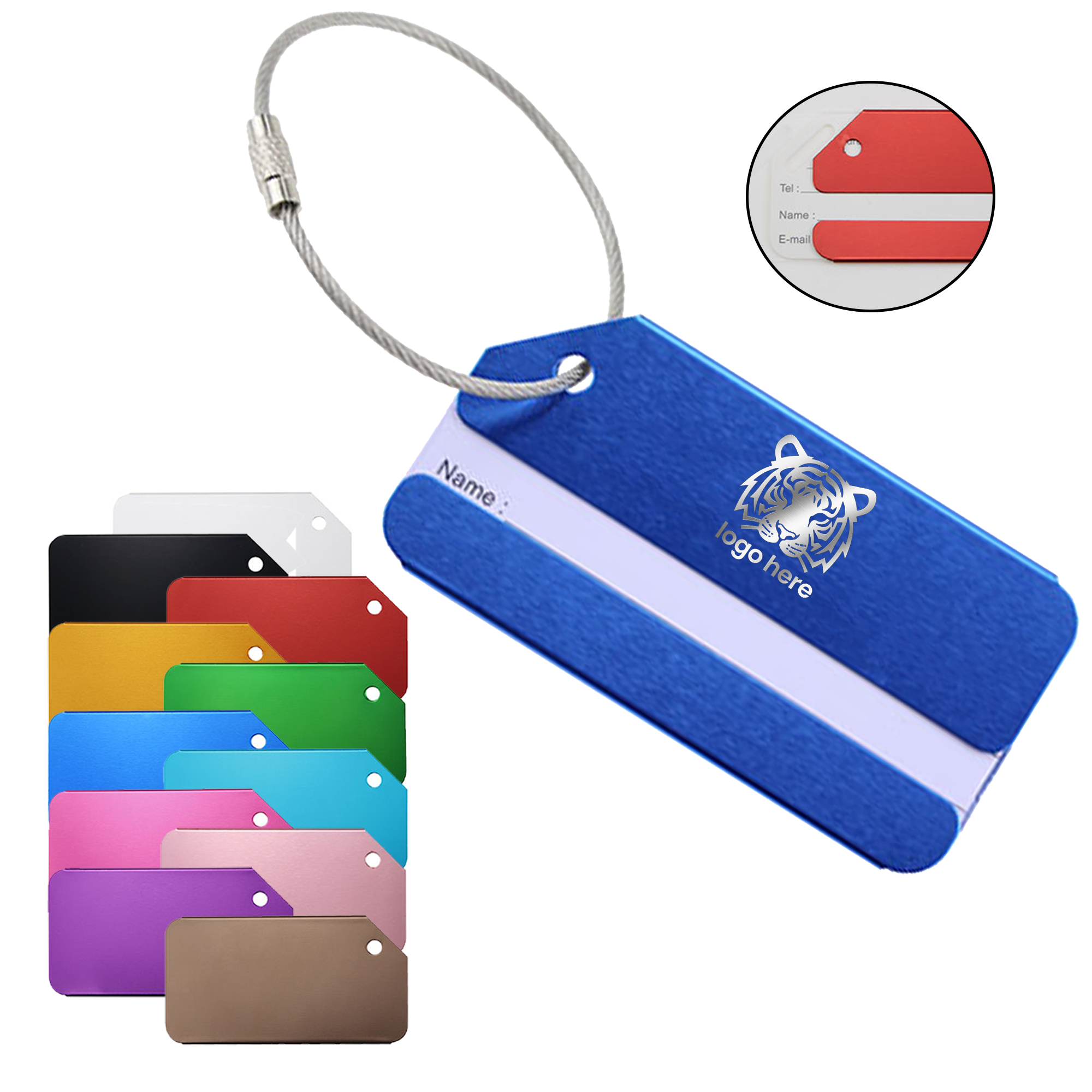 Metal ID Tag for Suitcase 15