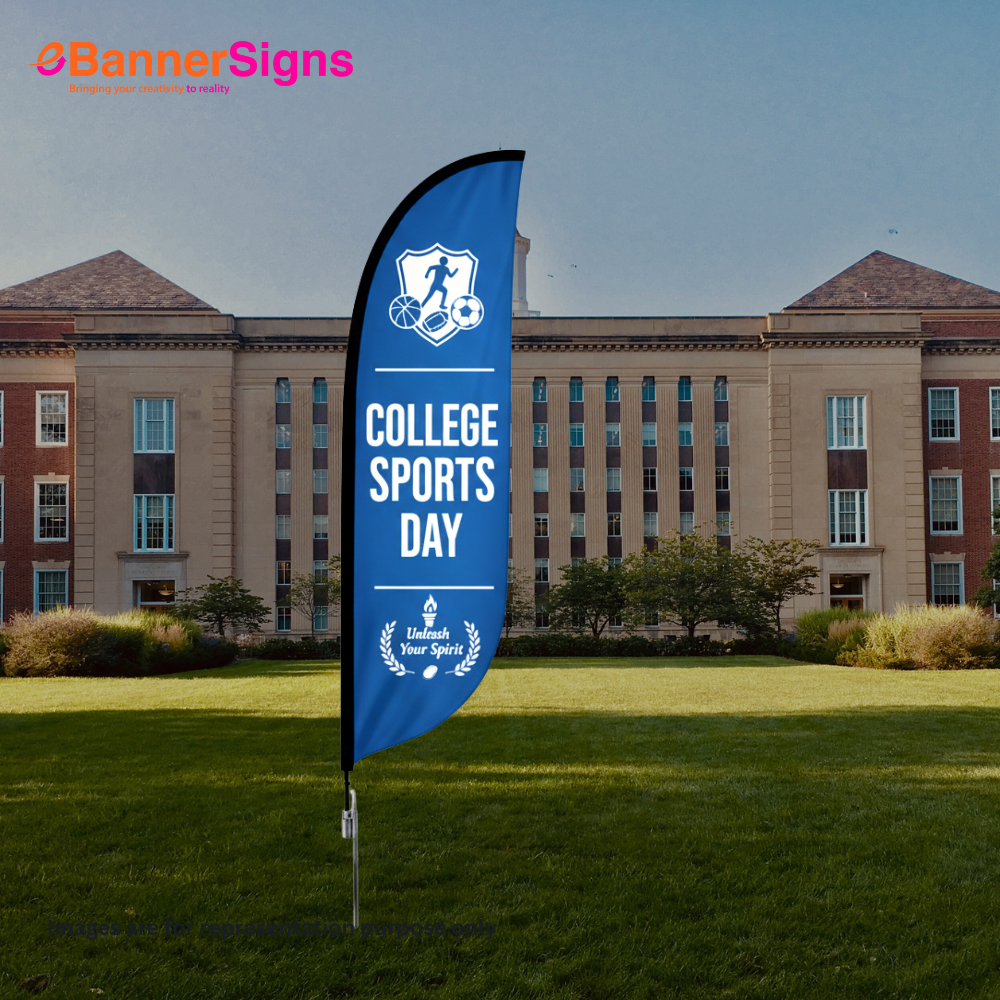 Blade Flag with Cross Base 3