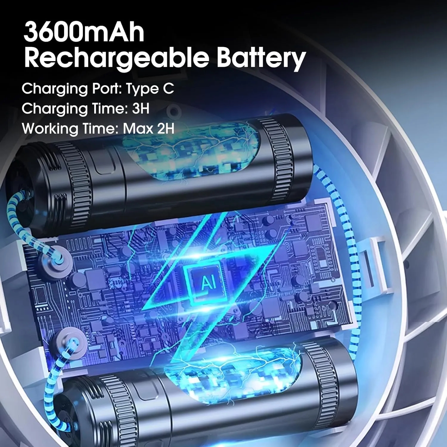 Rechargeable Clip on Fan 3