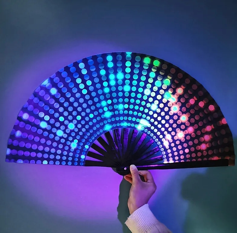 25 Inch Clacking Line Dance Hand Fan 4