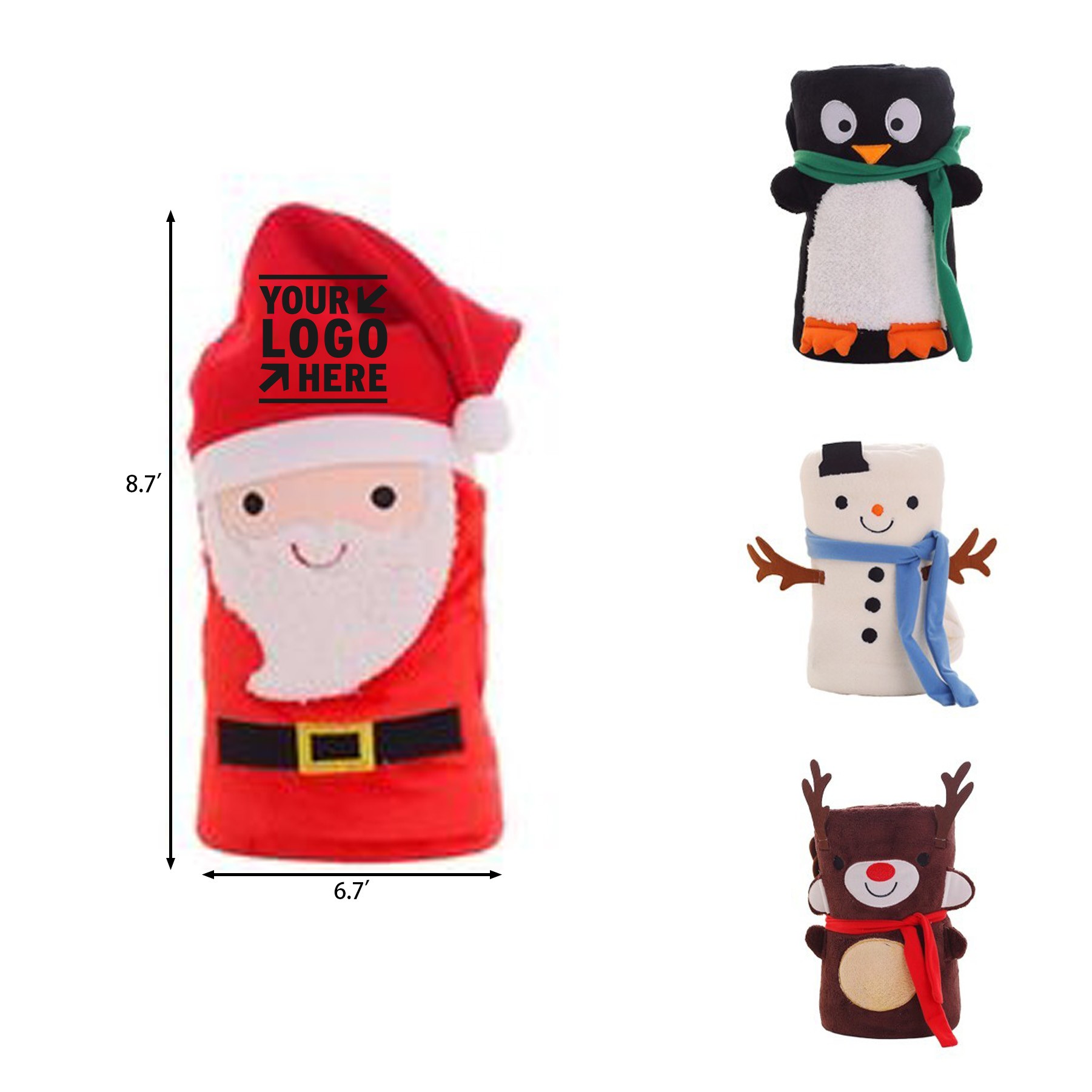 Christmas Doll Rollup Blanket 1