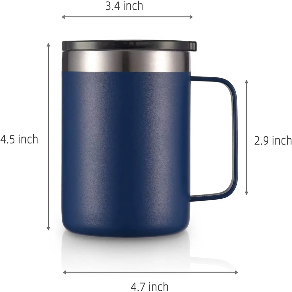 12oz Stainless Steel Insulated Coffee Mug with Handle 6