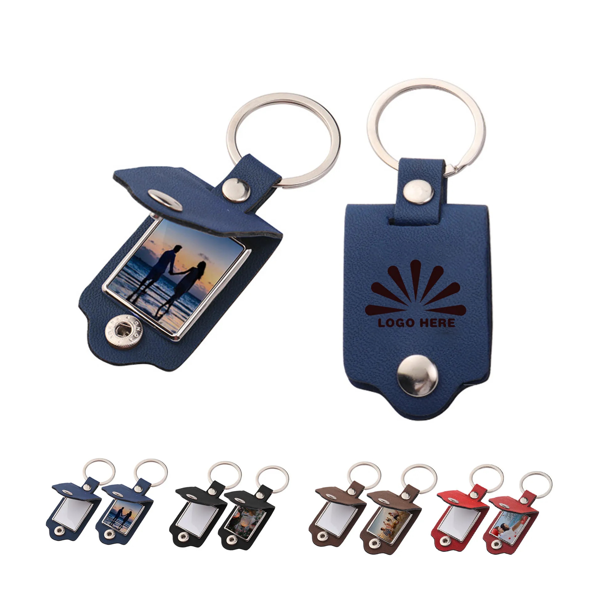 PU Photo Frame With Keychain 6