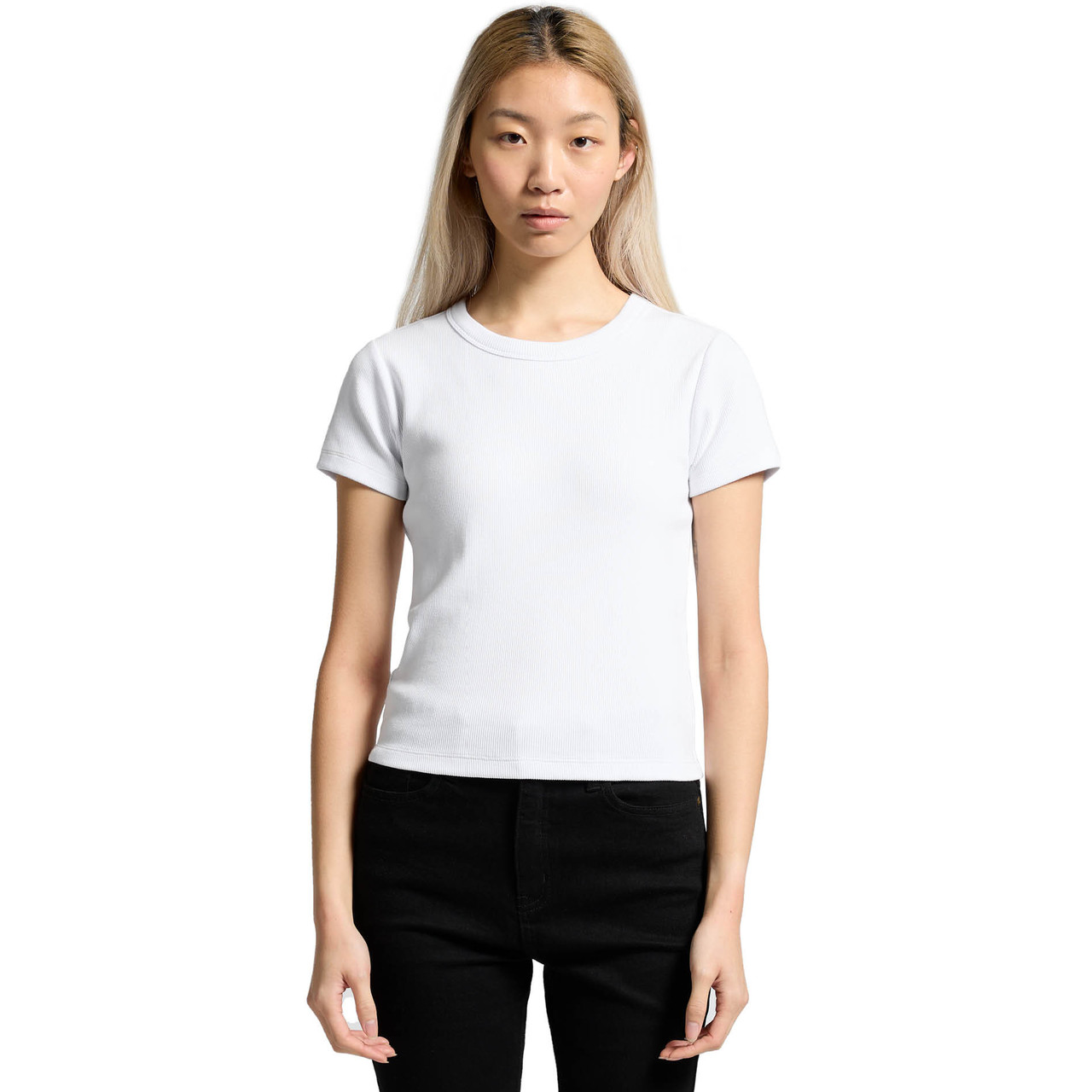 Wo's Organic Rib Tee | 4092G 1