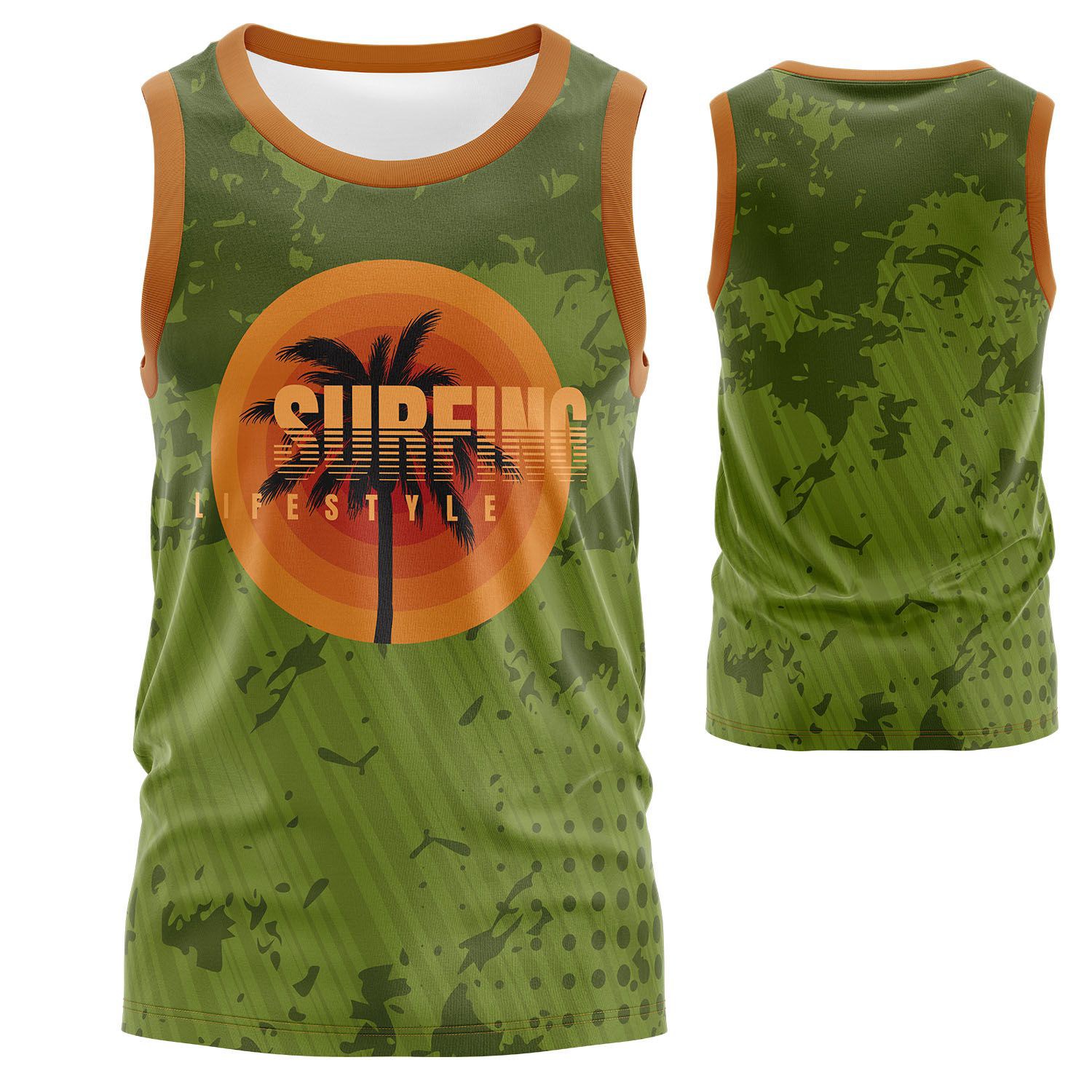 Unisex 160 GSM Brushed Milk Silk Sublimation Tank Top 6