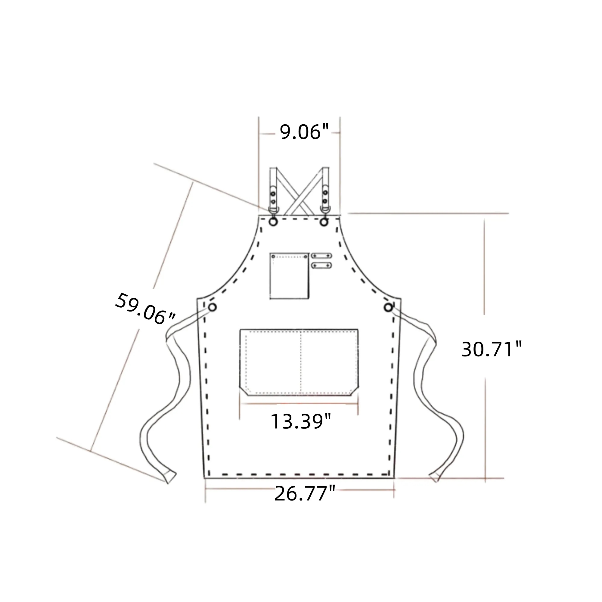 Heavyweight Canvas Cross-Back Apron 3