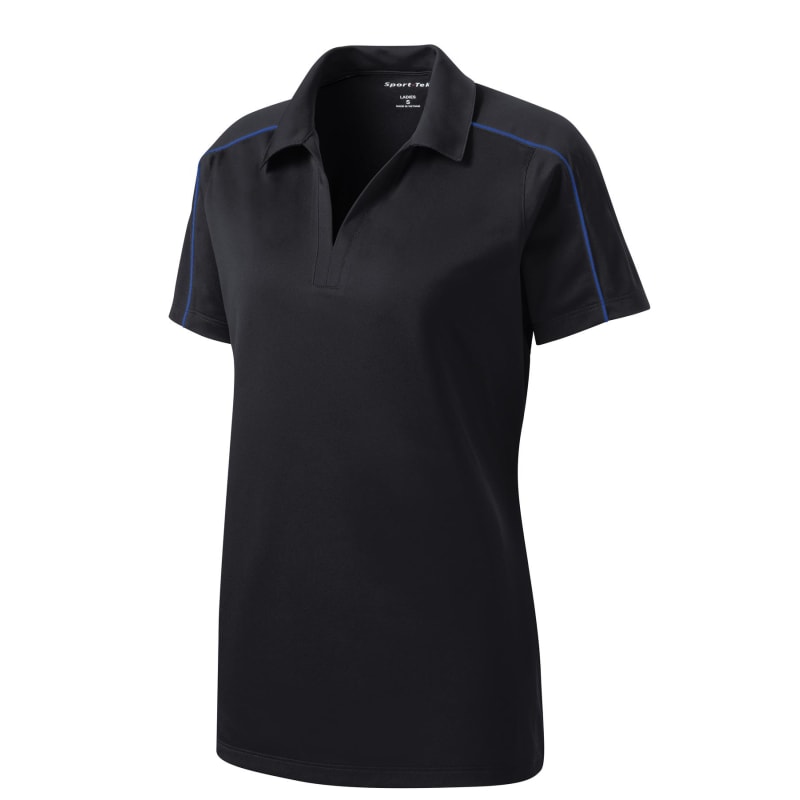 Sport-Tek Women's Micropique Sport-Wick Piped Polo. 28