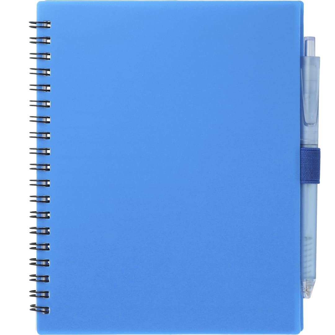 FSC® Recycled 5.5” x 7” Spiral Notebook w/ RPET Pe 207