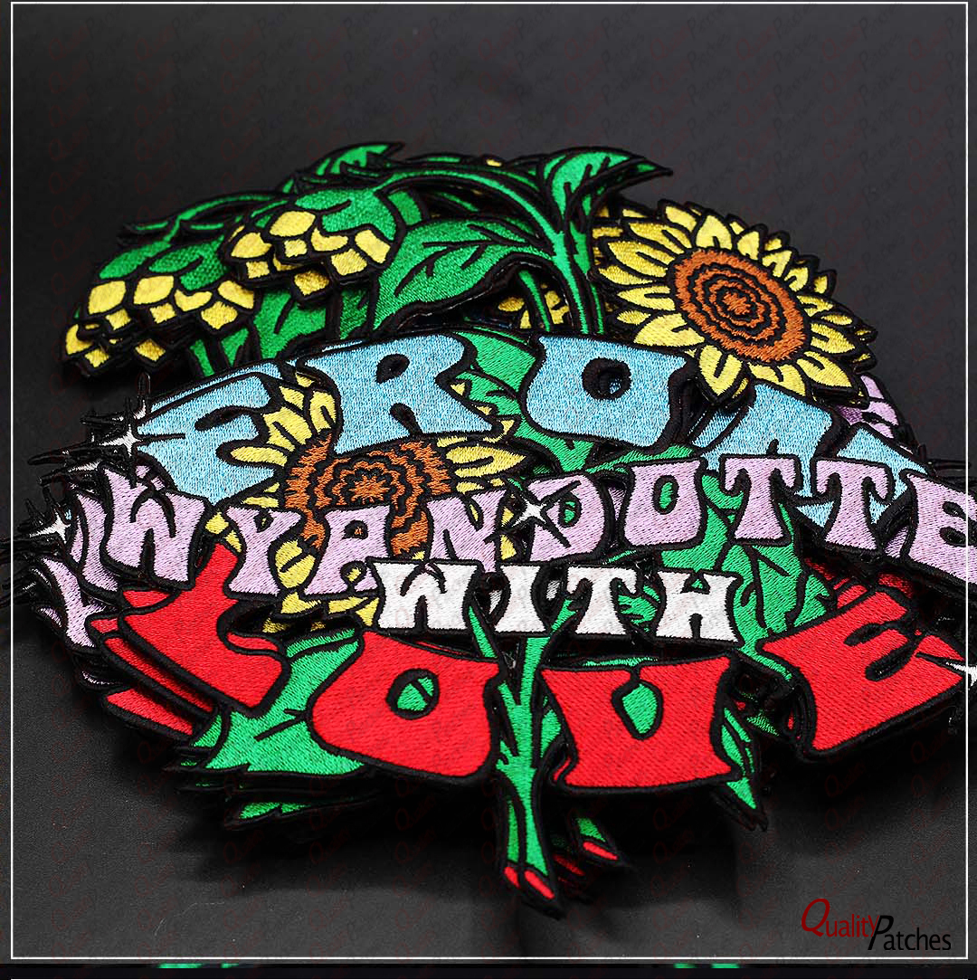 Custom Die Cut Embroidered Patches 32