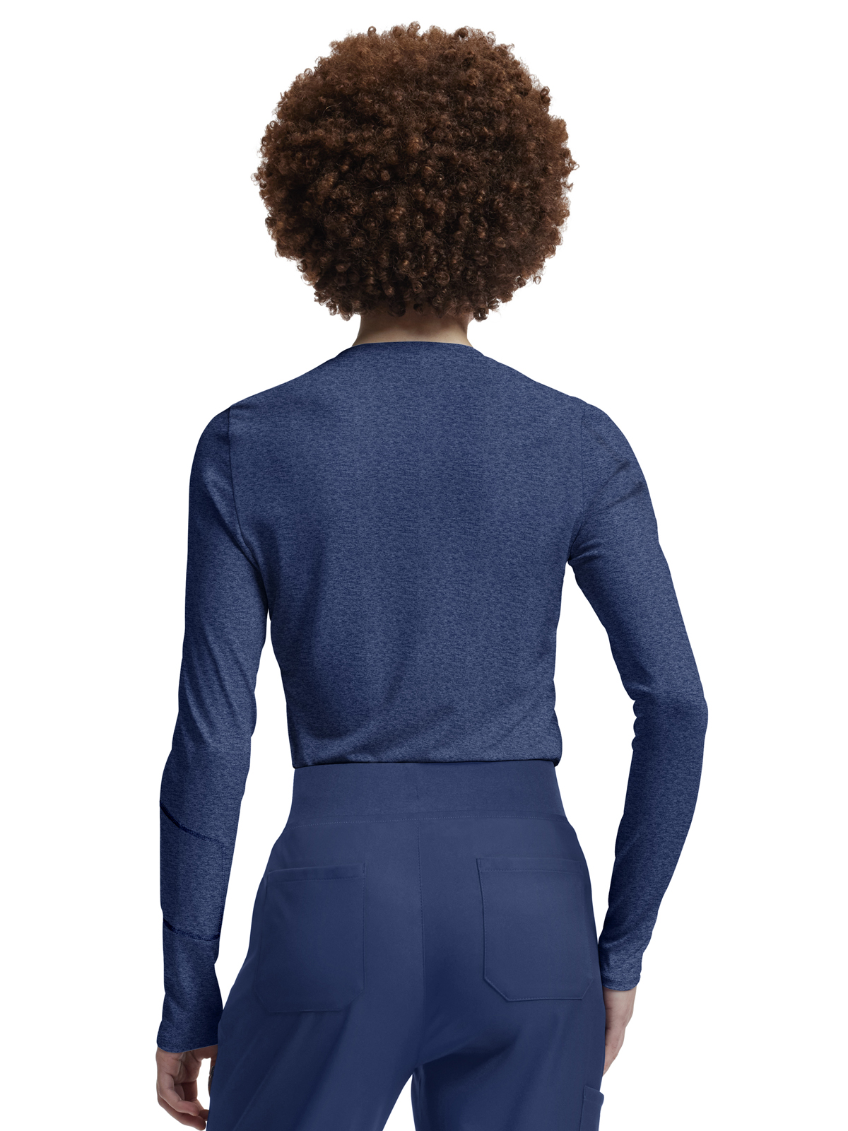 White Cross - VIBE - Women's Shirttail Hemline Underscrub Tee 8