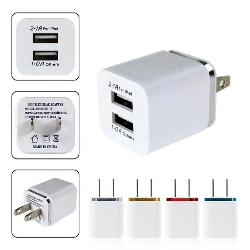 Mini Universal Dual Port USB Wall Charger 2