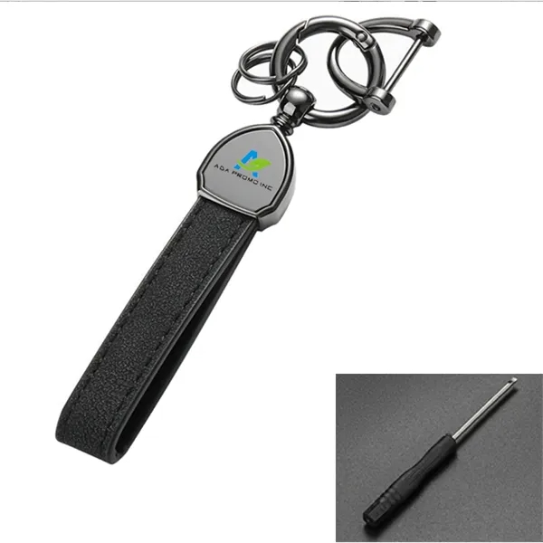 360 Degree Rotatable Anti-Lost D-Ring Key Chain