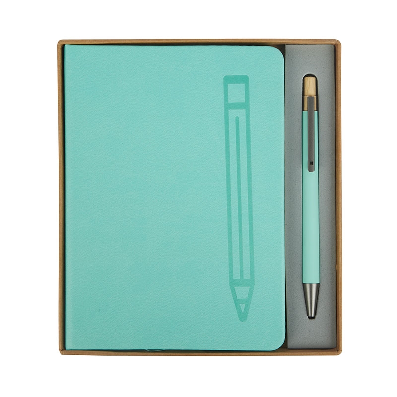 Manhattan II Gift Set w/ Magnetic Journal & Recycled Pen 76