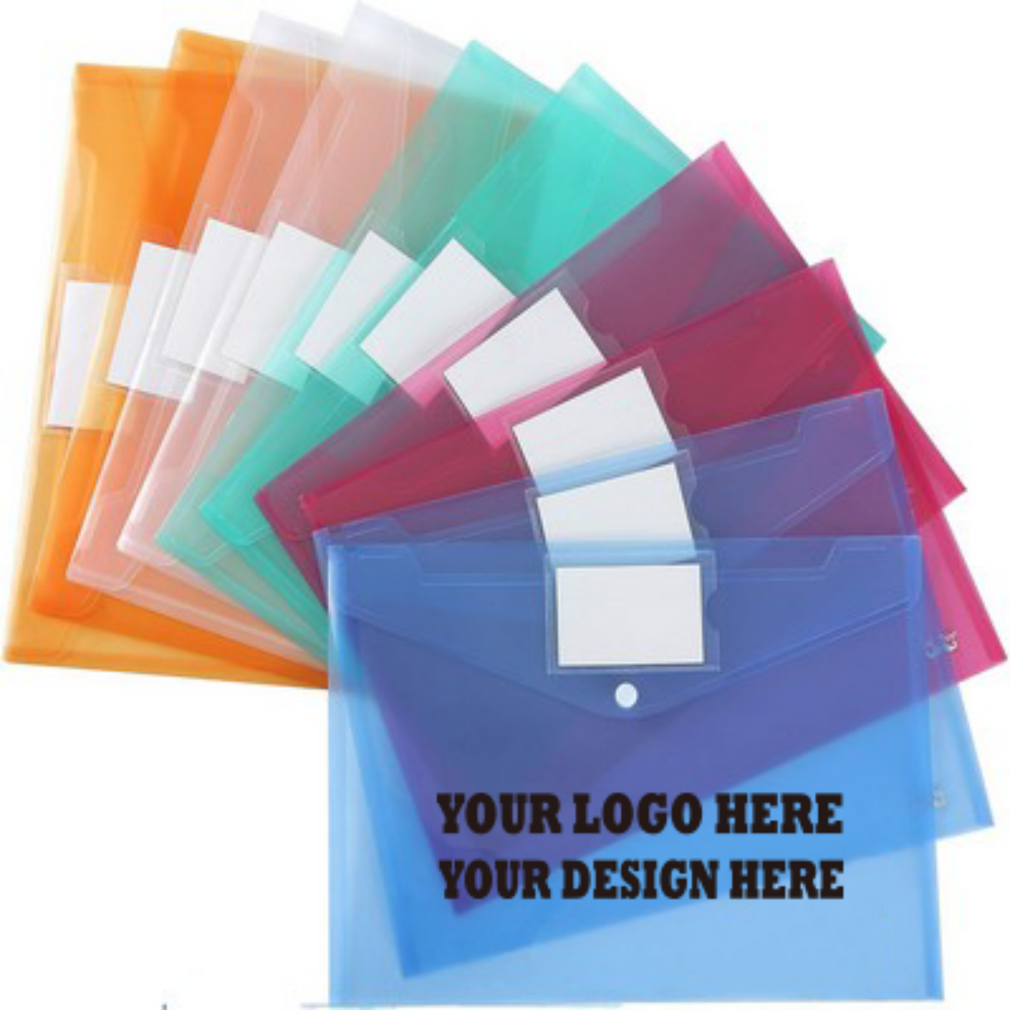A4 Transparent Snap-button File Folder 1