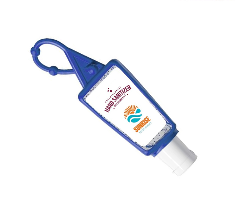 Hand Sanitizer Gel with Silicone Holder, 1 oz. - Printed 4