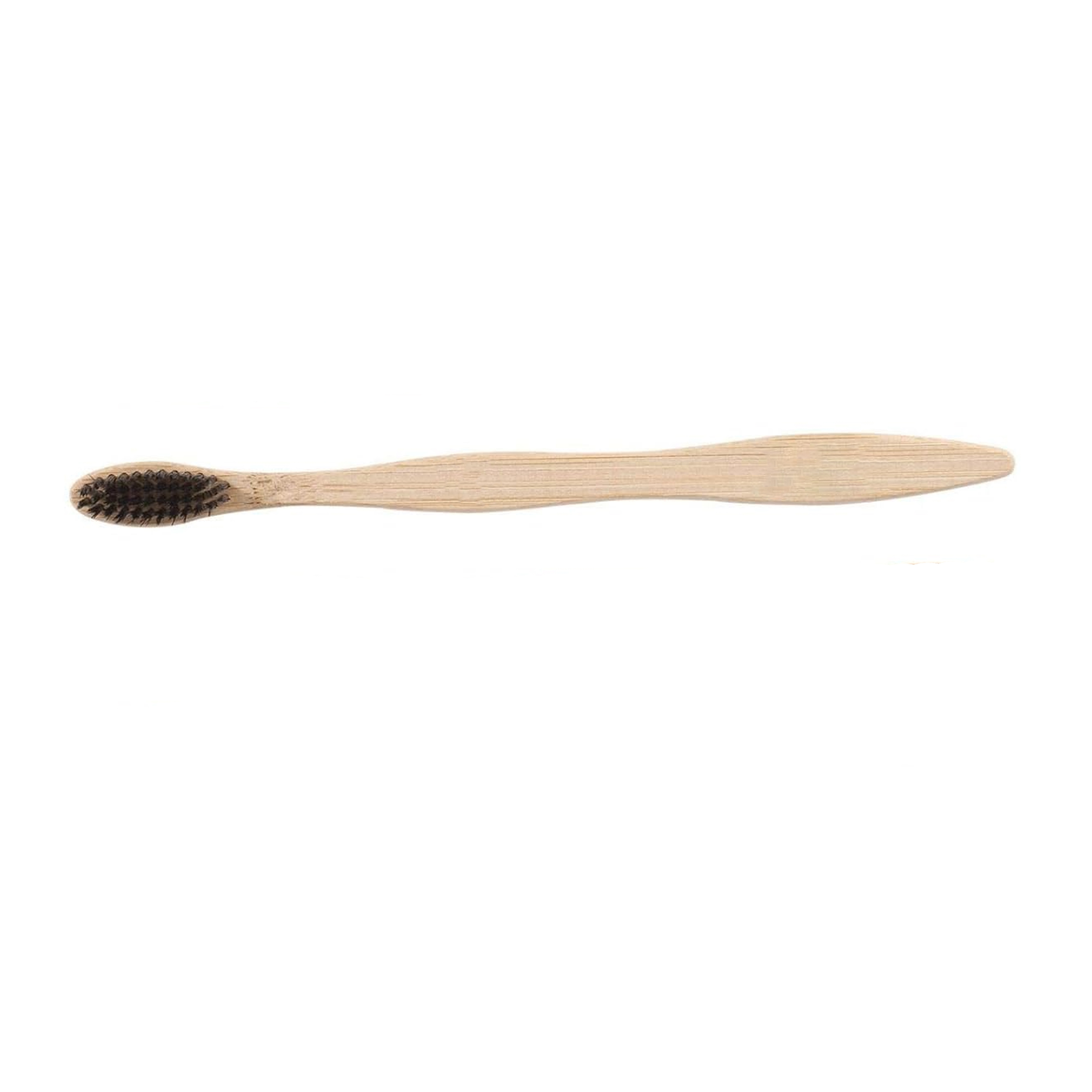 Flat Handle Bamboo Toothbrush For Adult 3