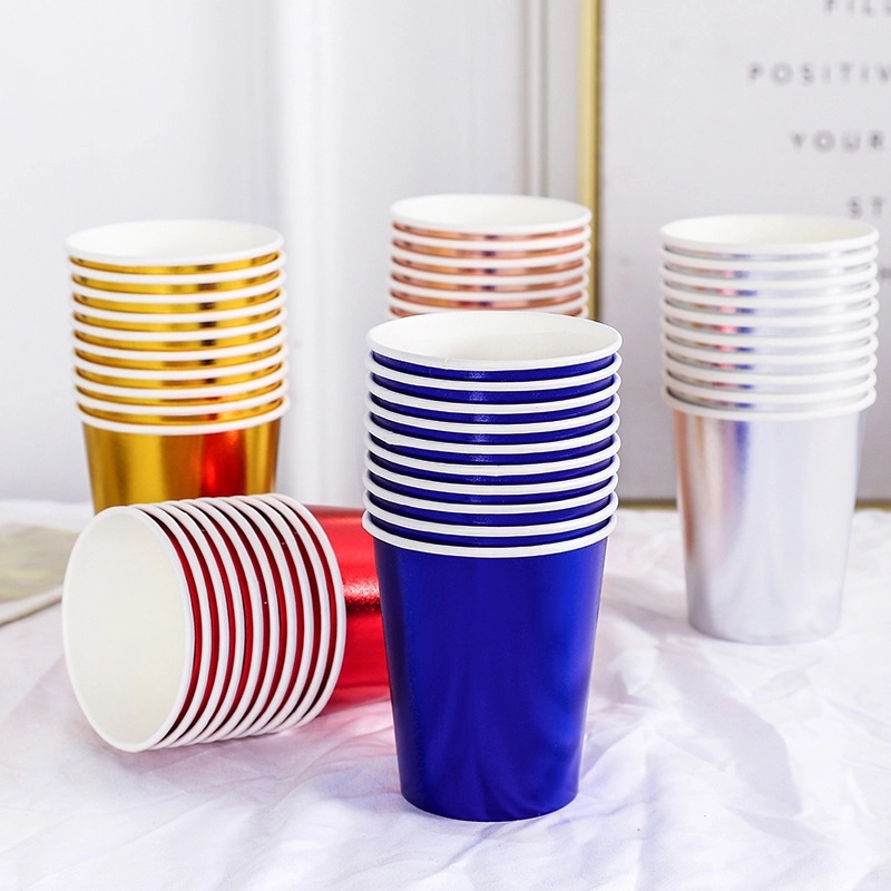 9oz Disposable Party Picnic Beverage Ice Cream Paper Cup 8