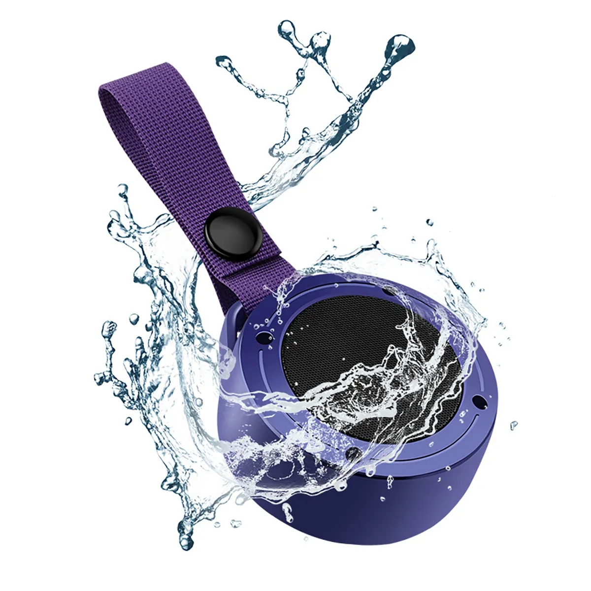 Portable Waterproof Bluetooth Speaker With Colored Light 5