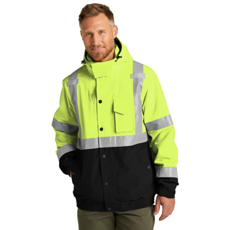 CornerStone ANSI 107 Class 3 Waterproof Insulated Ripstop Bomber Jacket 9