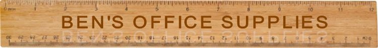 Natural Bamboo 12" Ruler 2