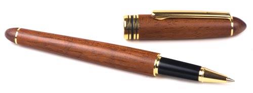 Wooden Illusion Pull Off Cap Rollerball Pen