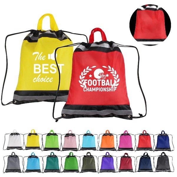 Small Reflective Drawstring Backpack 4