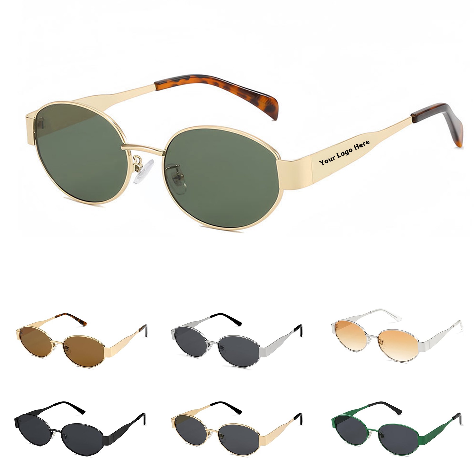 Retro Oval Sunglasses