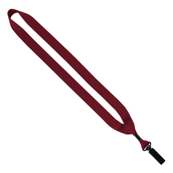 3/4" Polyester Lanyard with Bulldog Clip 33