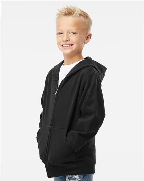 Youth Midweight Full-Zip Hooded Sweatshirt - SS4001YZ 13